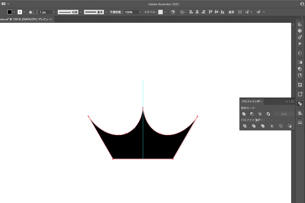 イラストレーター　クラウン【王冠】の作成方法