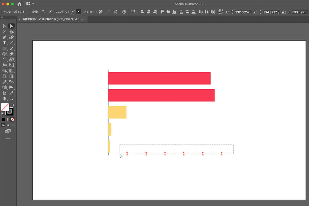 保護中 イラストレーター グラフツールで棒グラフを作成する方法 Illustrator棒グラフの色と大きさの変更も紹介 Design Booster