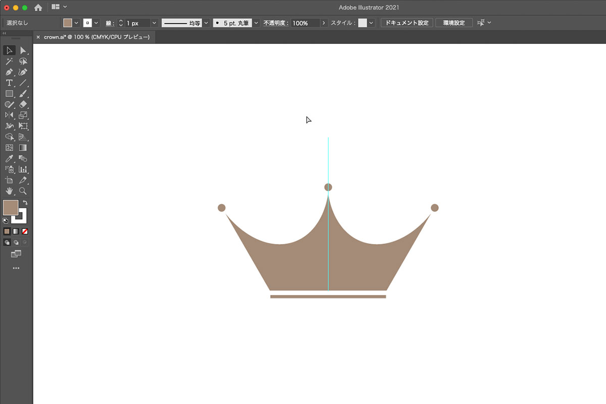 イラストレーター　クラウン【王冠】の作成方法